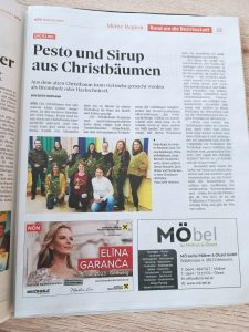 Christbaum Upcycling in der NÖN